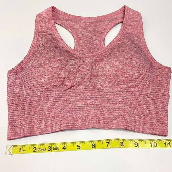 Long Line Sports Bra in Pink - Picture 5 of 6